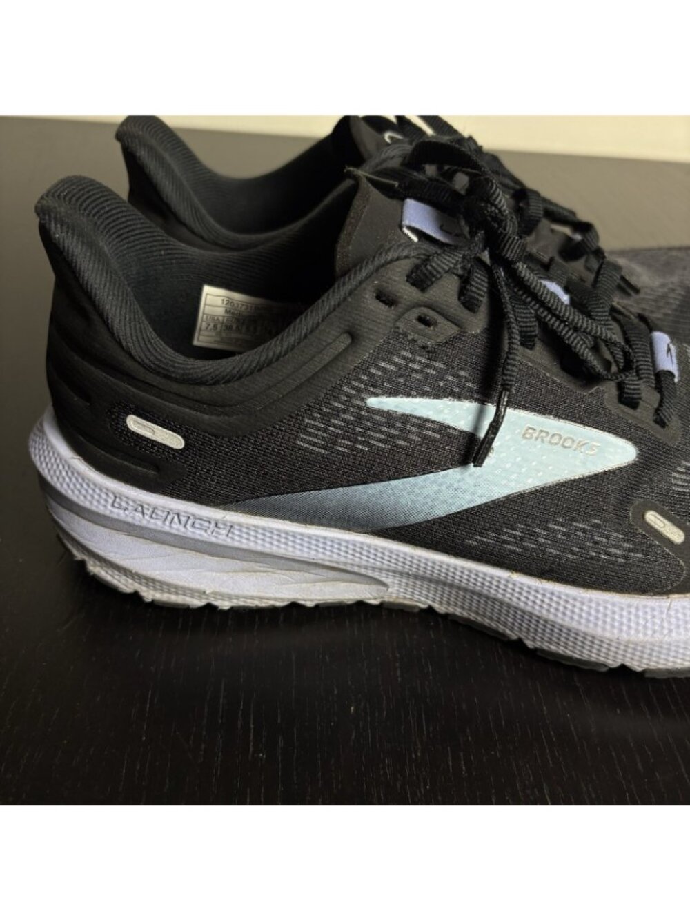 BROOKS Womens Size 7.5 Black Launch 9 Running Shoes Sneakers - Picture 3 of 11